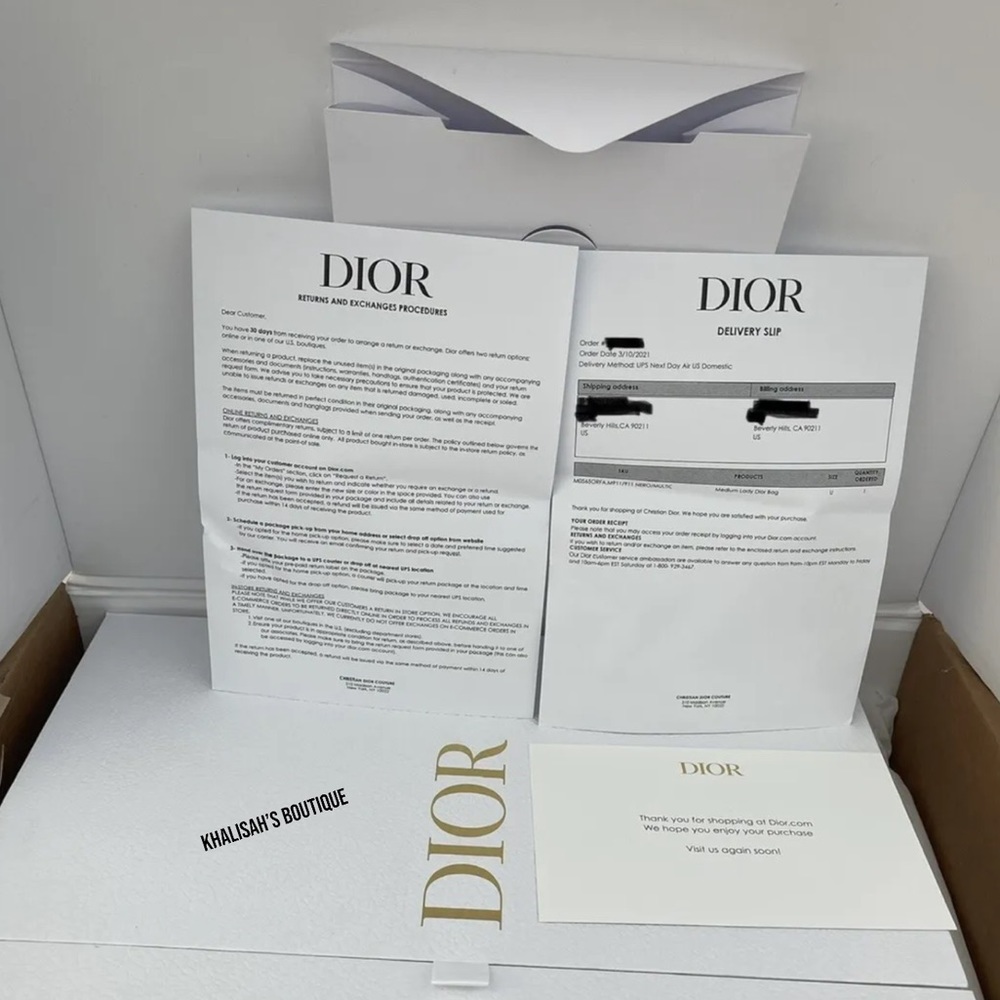 BNIB! Ultra Rare!!! AUTHENTIC CHRISTIAN DIOR MEDIUM LADY DIOR BAG - BLACK Beaded - Picture 15 of 17